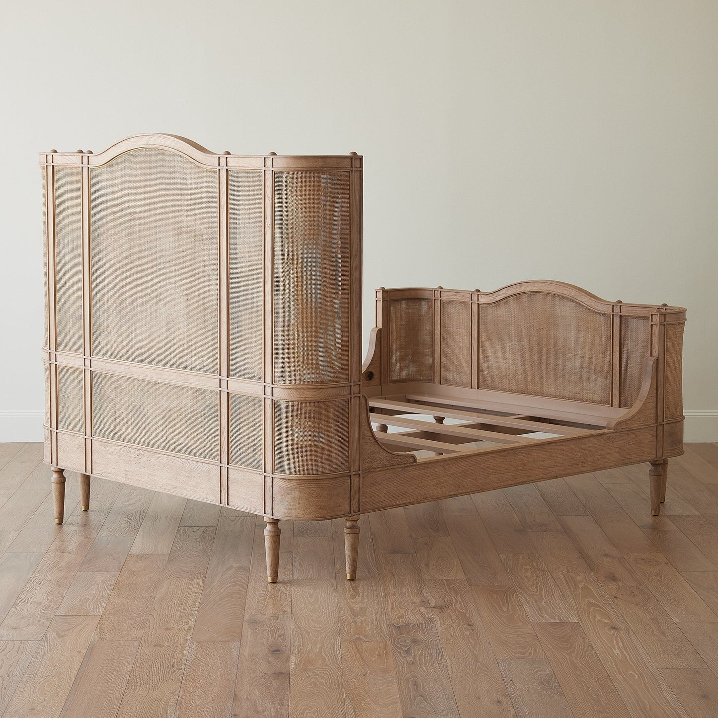 Global Views Josephine Queen Bed-Blackened Oak