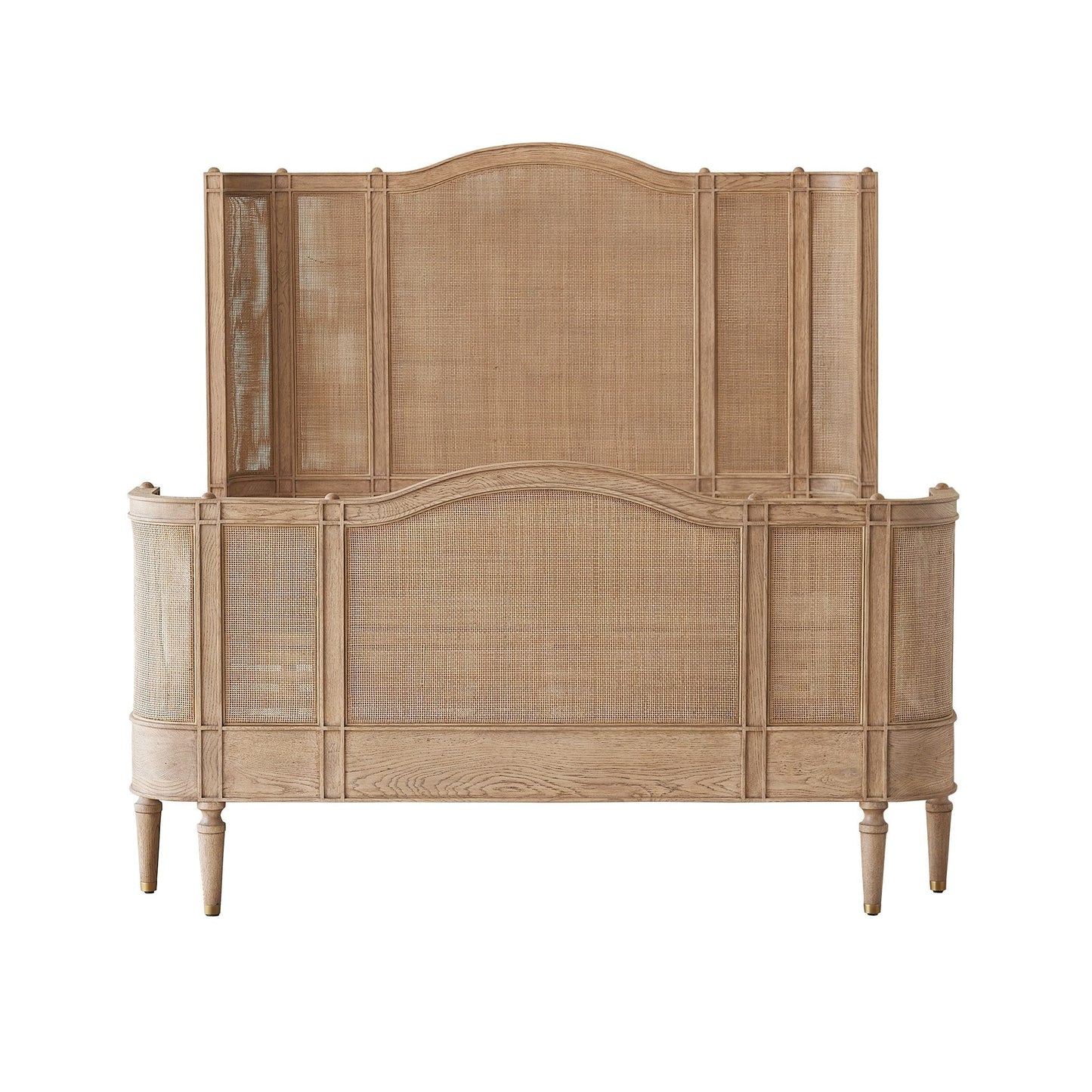 Global Views Josephine Queen Bed-Blackened Oak