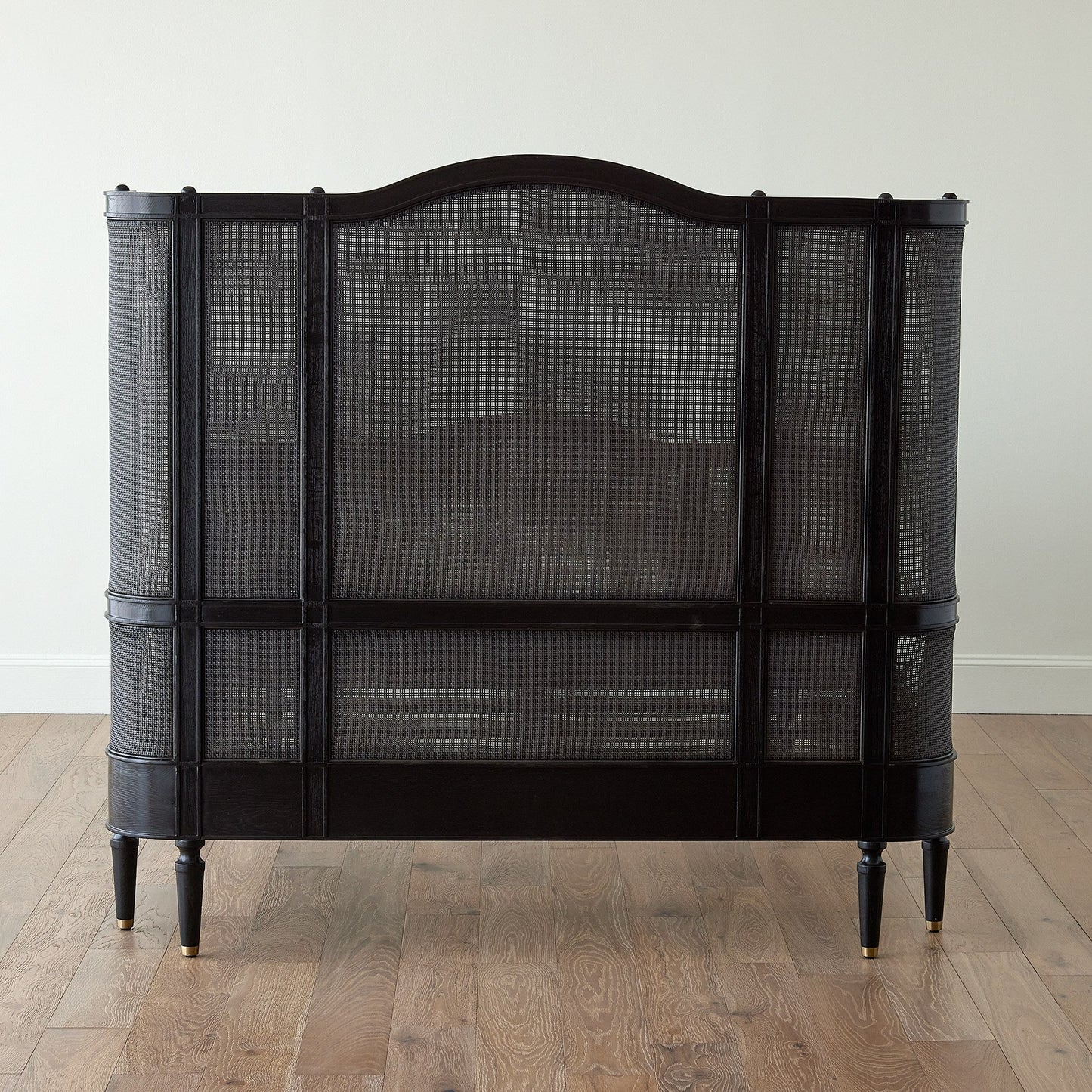 Global Views Josephine Queen Bed-Blackened Oak