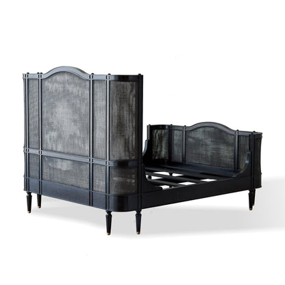 Global Views Blackened Josephine Oak Bed