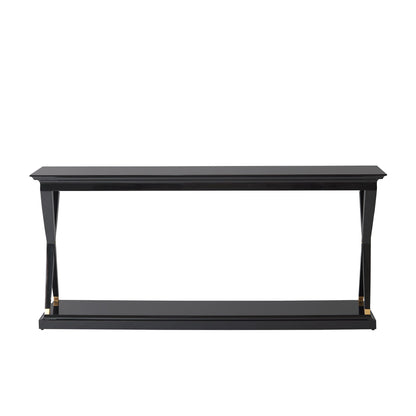 Global Views X-Console-Black Lacquer