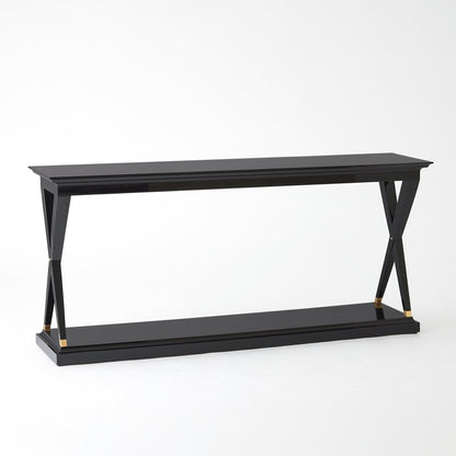 Global Views X-Console-Black Lacquer
