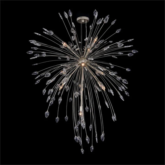 Crystal Constellation Ten-Light Pendant - Silver