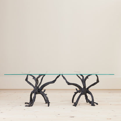 Global Views Natural Iron Monterey Rectangle Dining Table