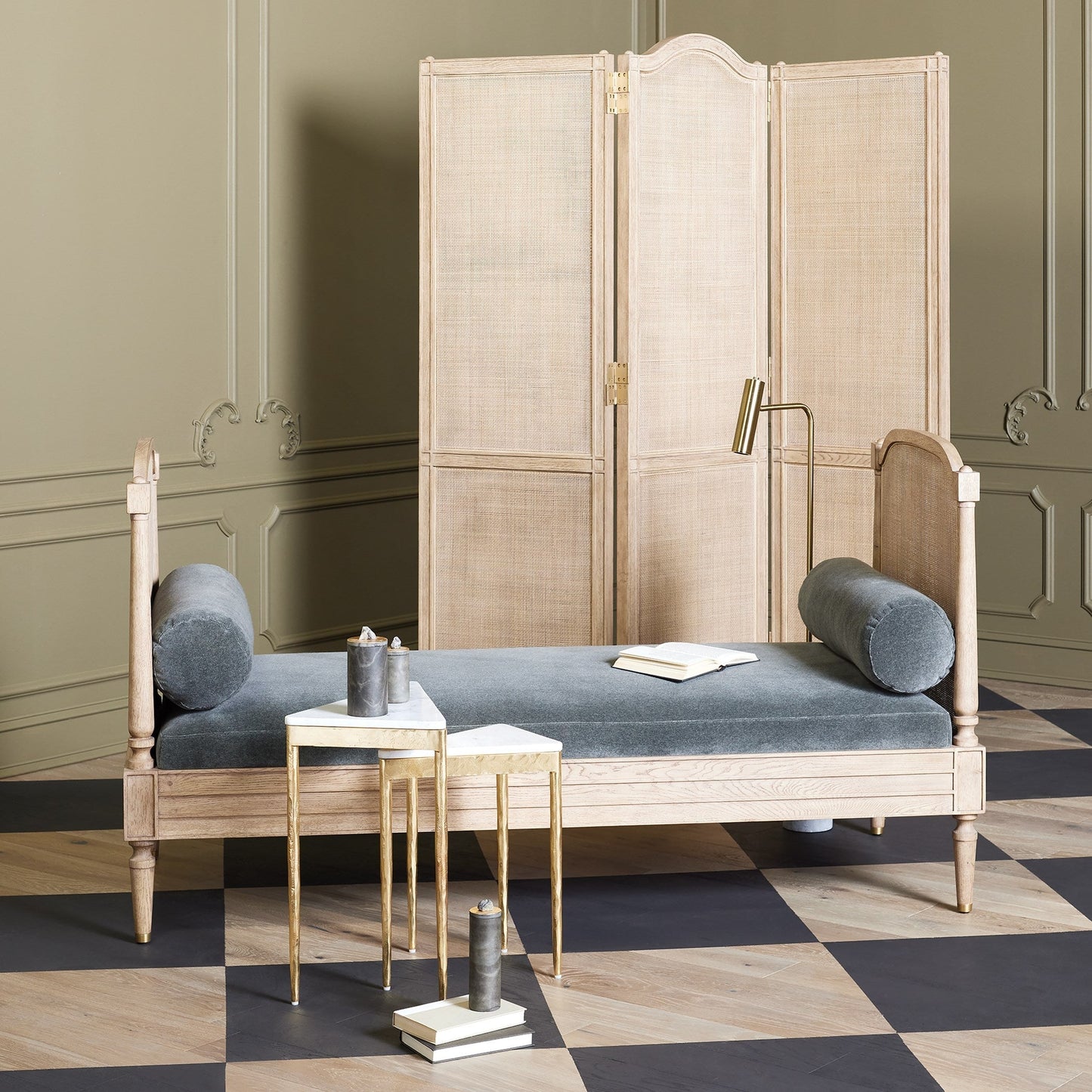 Global Views Josephine Daybed-Blackened Oak