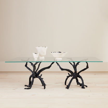 Global Views Natural Iron Monterey Rectangle Dining Table