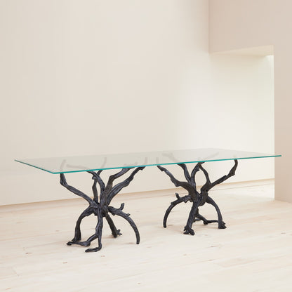 Global Views Natural Iron Monterey Rectangle Dining Table