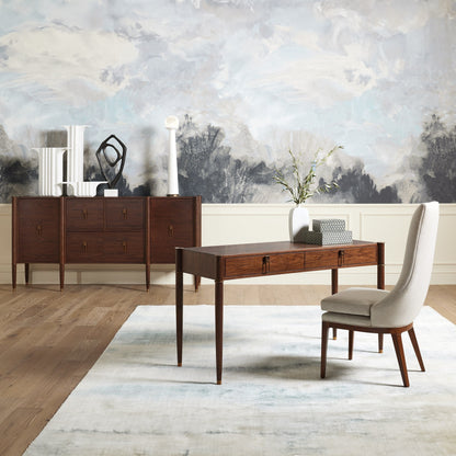 Global Views Triple Curve Cabinet Walnut