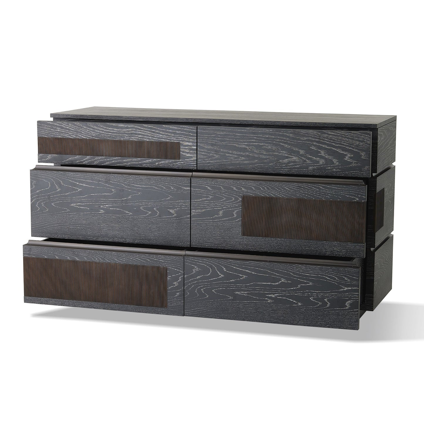 Global Views Brazil Dresser-Black Cerused Oak