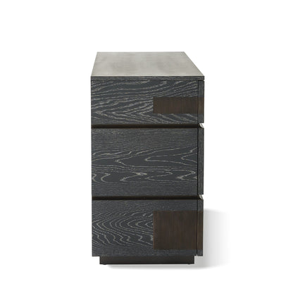 Global Views Brazil Dresser-Black Cerused Oak