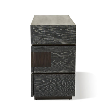 Global Views Brazil Dresser-Black Cerused Oak