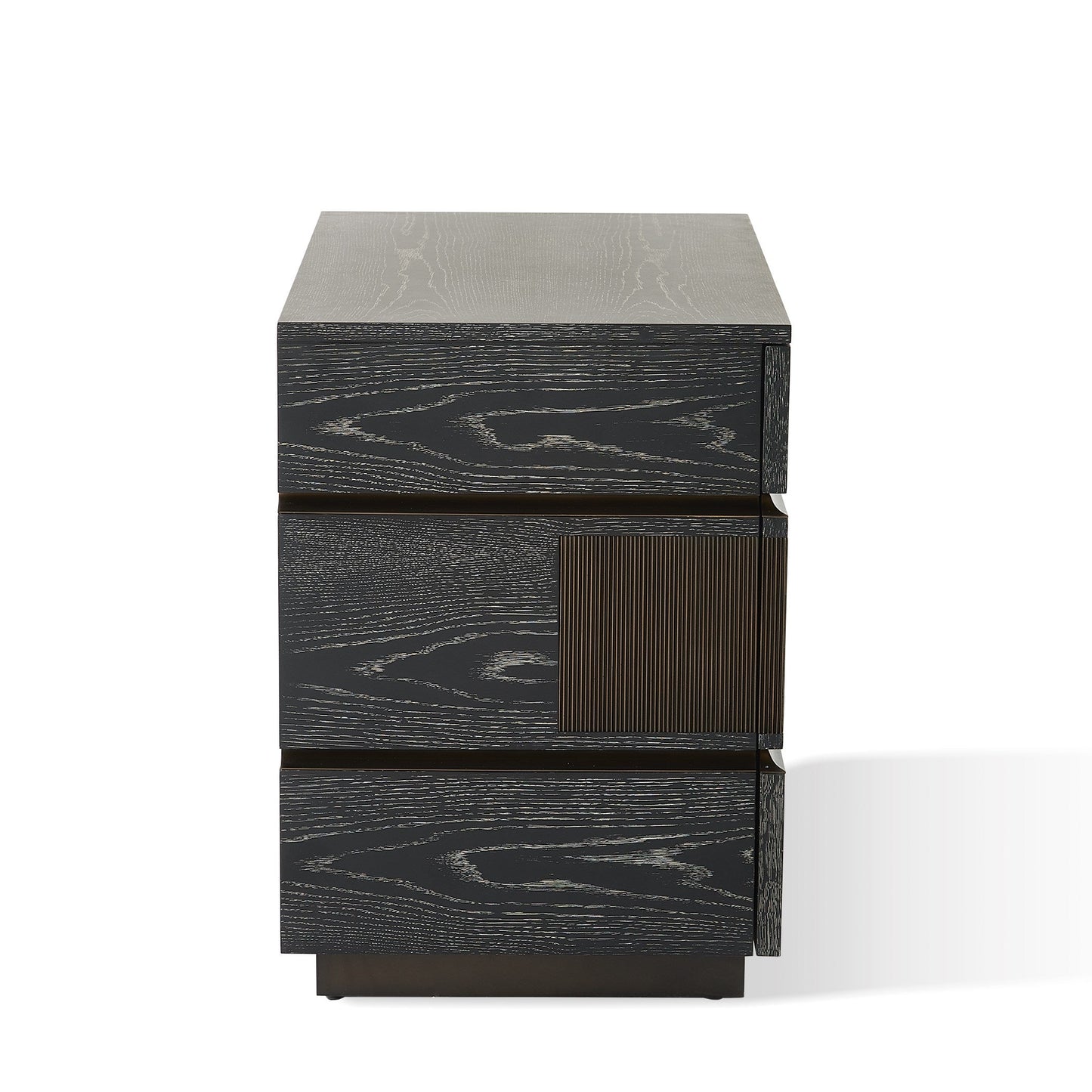 Global Views Brazil Chest-Black Cerused Oak