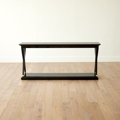 Global Views X-Console-Black Lacquer