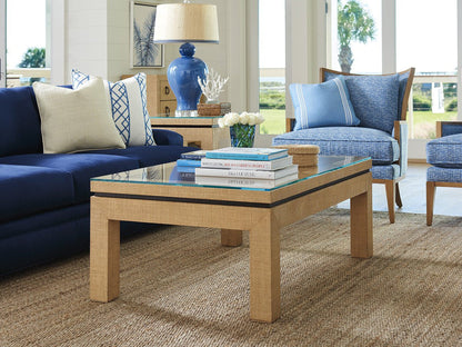 Barclay Butera Newport Harbor Raffia Cocktail Table