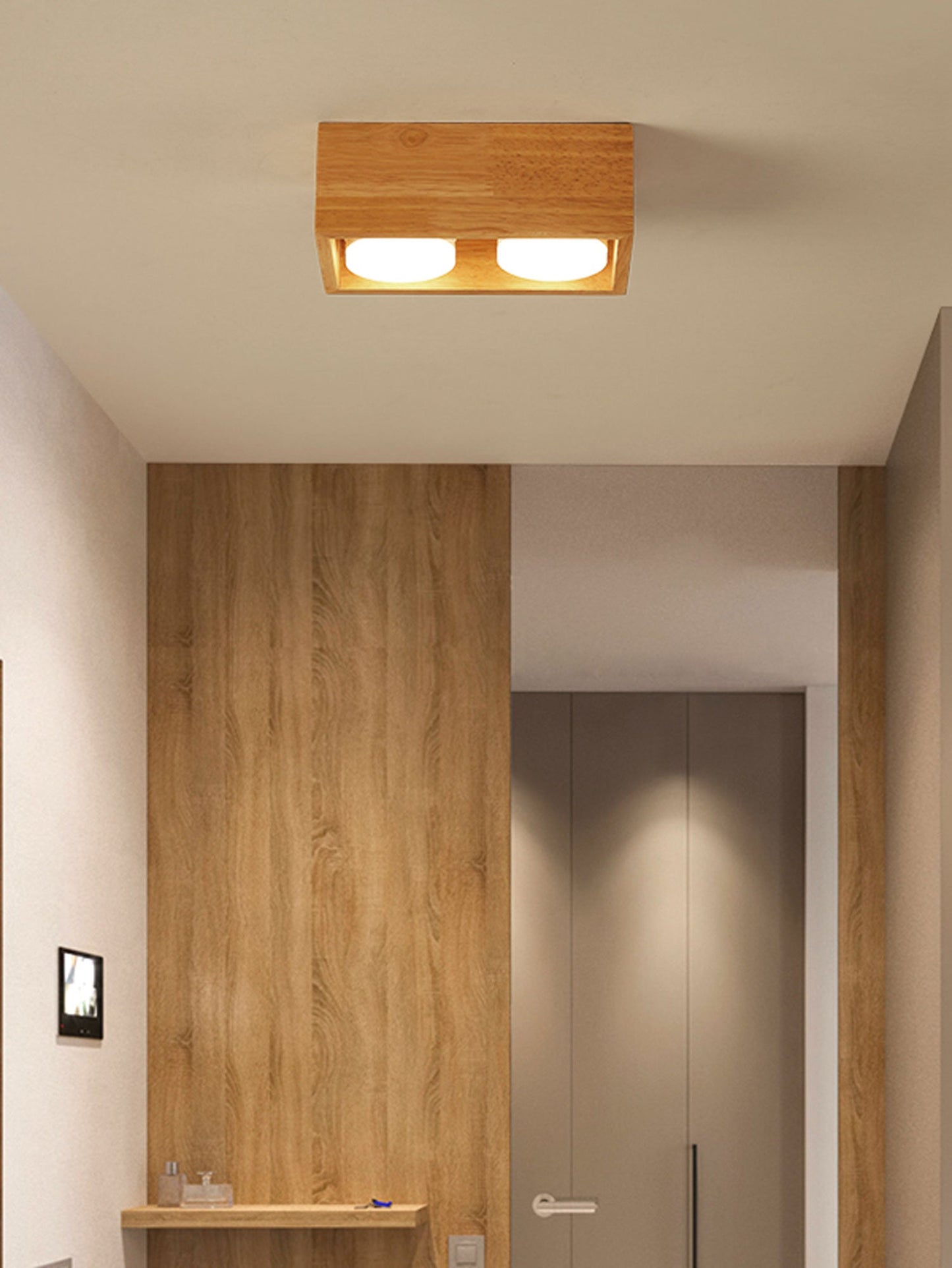 Cobra Wood Ceiling Light