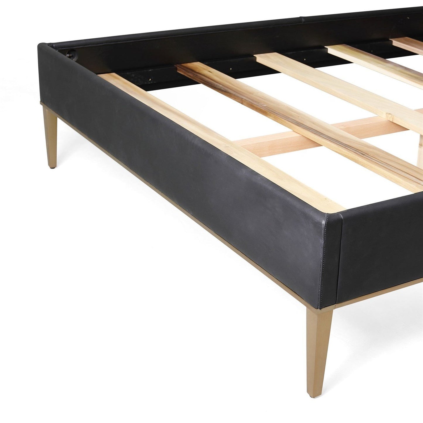 Global Views Black Ellipse Queen Bed
