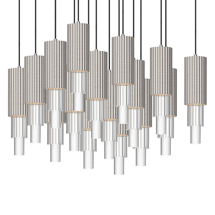 Bordeaux Square LED Multi Light Pendant