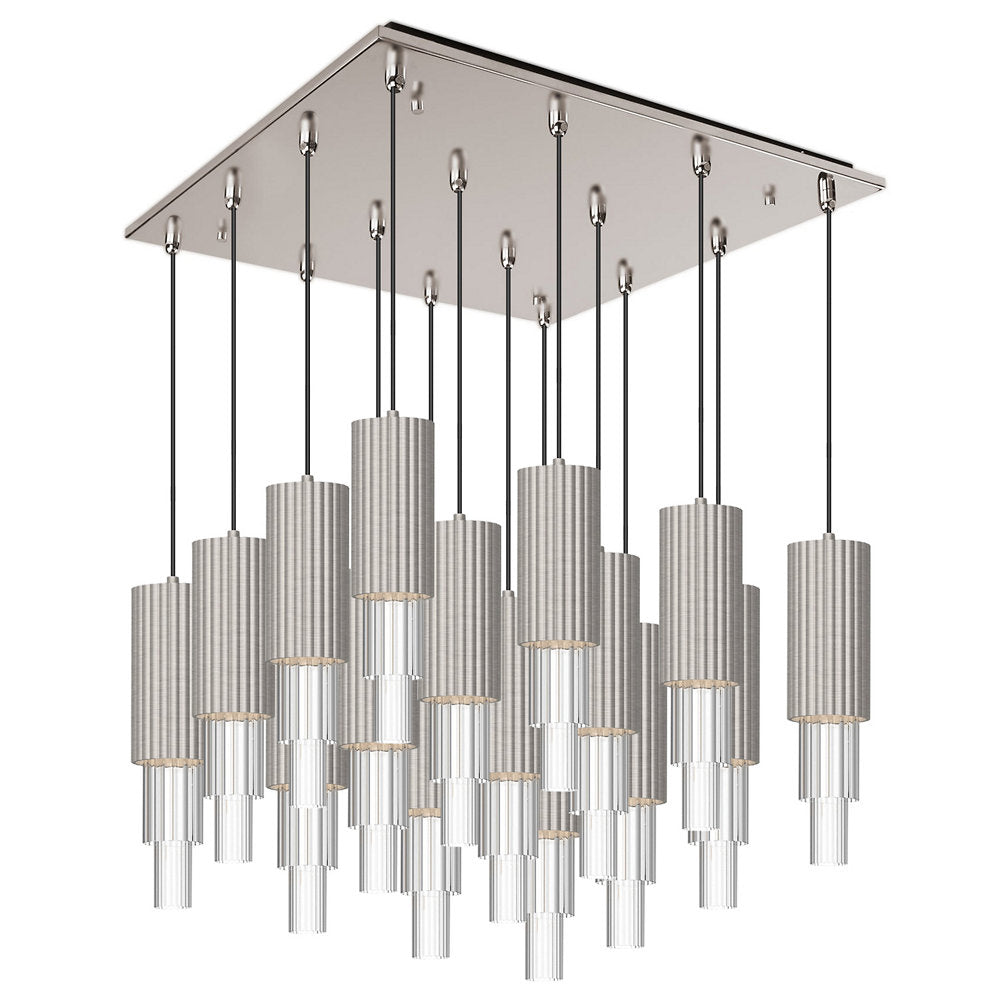 Bordeaux Square LED Multi Light Pendant