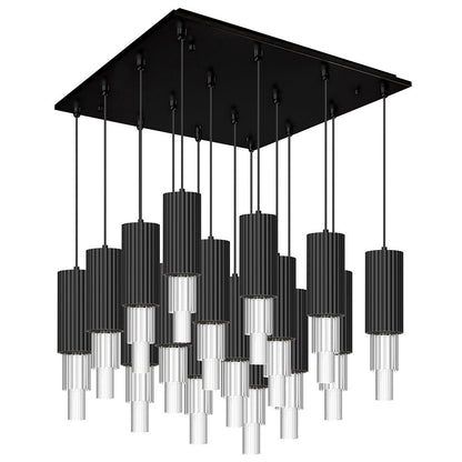 Bordeaux Square LED Multi Light Pendant