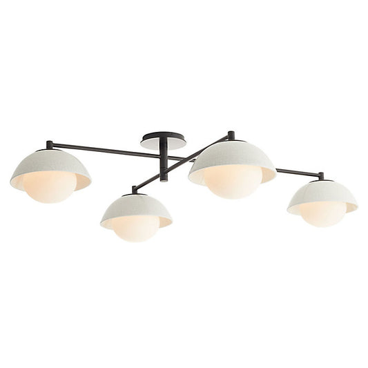 Glaze Multipoint Semi-Flushmount