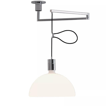 AS41C Pendant Light ? 13.8″ / Dia 35cm / Chrome & White Pendant light
