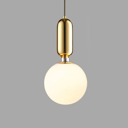 Aballs Pendant Light ? 9.8″ x H 16.9″ / Dia 25cm x H 43cm / Copper + White Pendant light