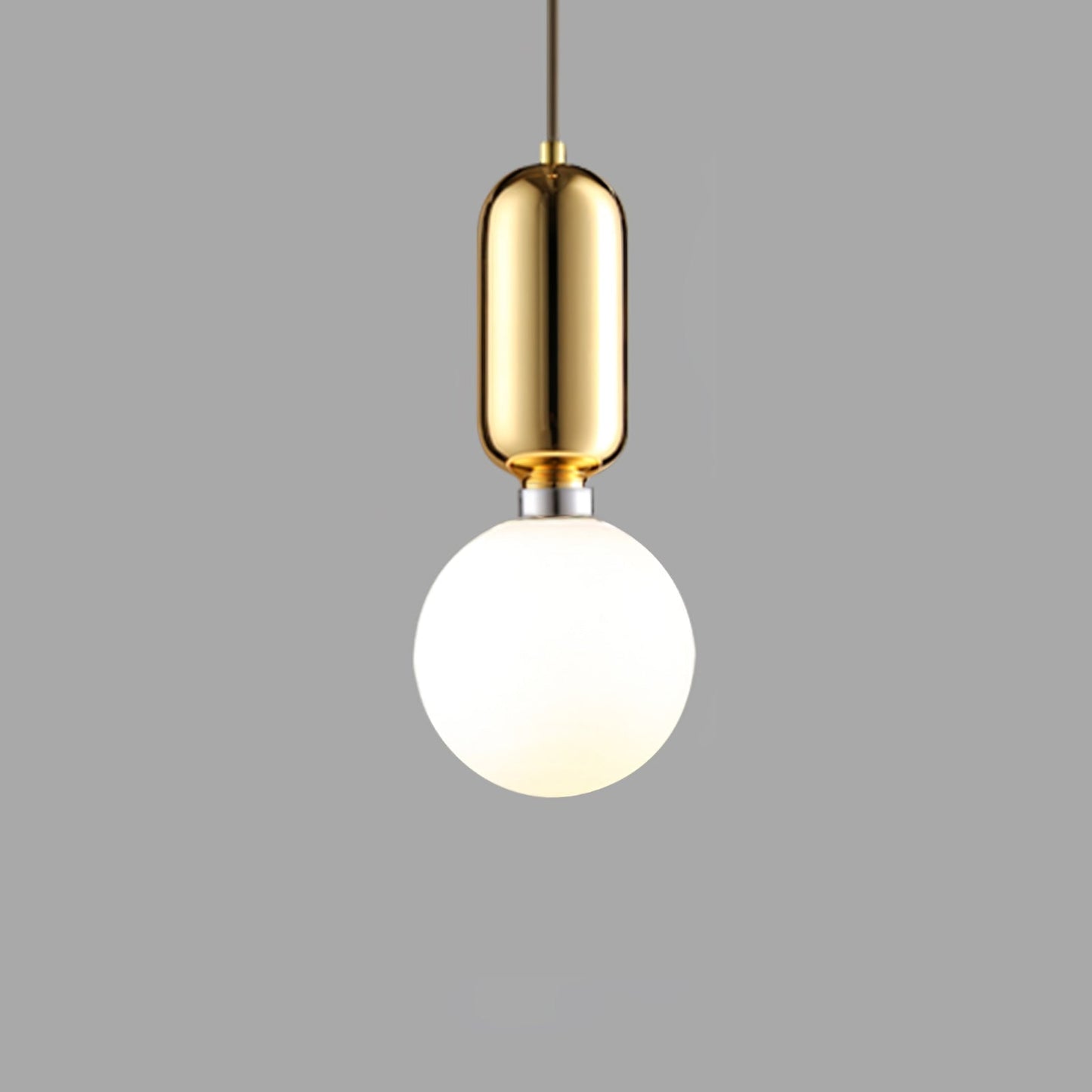 Aballs Pendant Light ? 5.9″ x H 11.8″ / Dia 15cm x H 30cm / Copper + White Pendant light