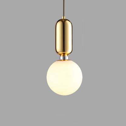 Aballs Pendant Light ? 7.9″ x H 15.8″ / Dia 20cm x H 40cm / Copper + White Pendant light