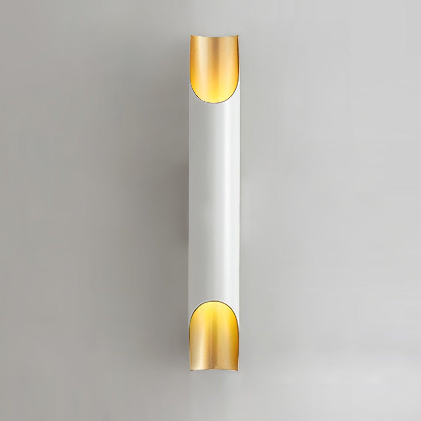 Abigali Straight Wall Lamp ? 2.7″ x H 15.7″ / Dia 6cm x H 40cm / White & Gold Wall lamp