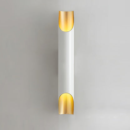 Abigali Straight Wall Lamp ? 2.7″ x H 15.7″ / Dia 6cm x H 40cm / White & Gold Wall lamp