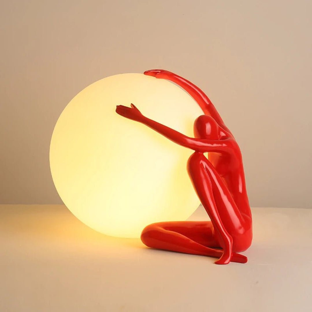 Humanoid Ball Holding Table Lamp Table lamp