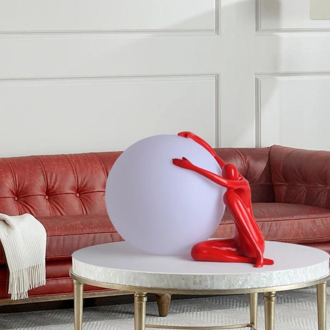 Humanoid Ball Holding Table Lamp Table lamp
