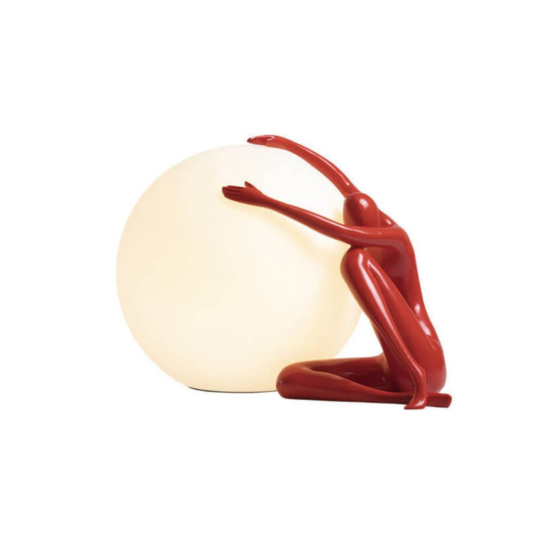 Humanoid Ball Holding Table Lamp Table lamp