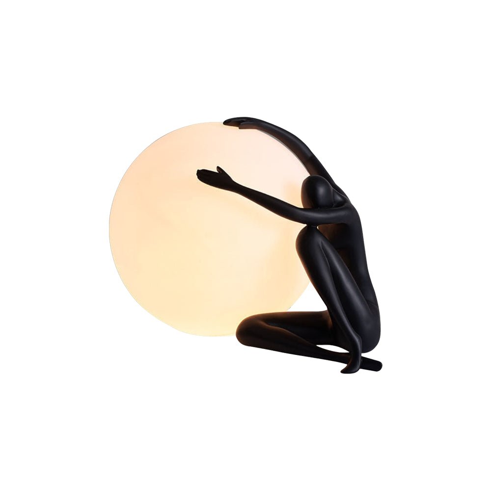 Humanoid Ball Holding Table Lamp Table lamp