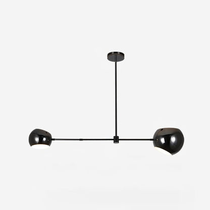 Acaba Chandelier 2 heads L 39.4″ x H 27.6″ / L 100cm x H 70cm / Black Chandelier