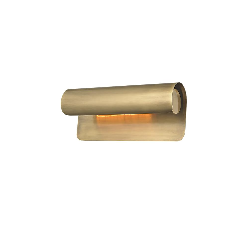 Accord Wall Sconce L 10″ x W 3.7″ x H 4.7″ / L 25.5cm x W 9.5cm x H 12cm / Brushed brass Wall lamp