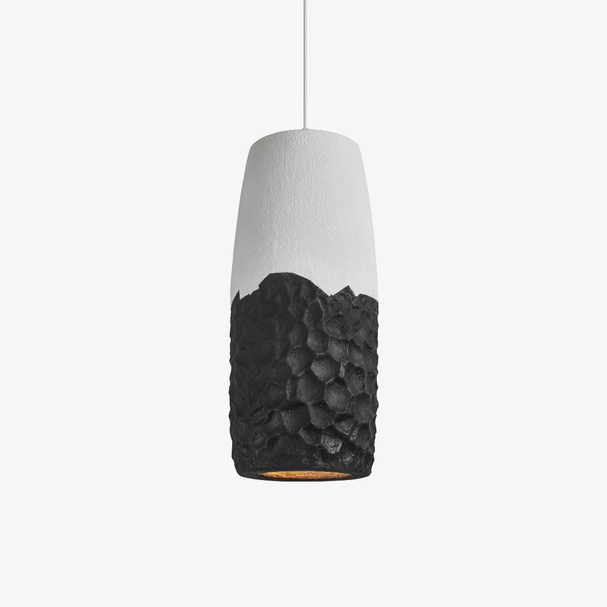Acorn Pendant Lamp ? 7.9″ x H 19.7″ / Dia 20cm x H 50cm / White + Black Pendant light