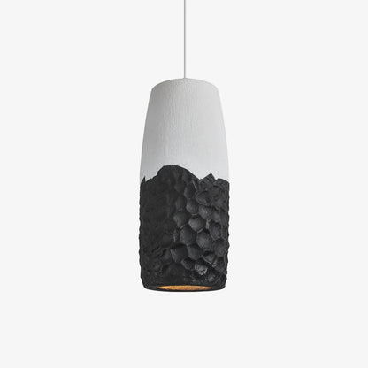 Acorn Pendant Lamp ? 7.9″ x H 19.7″ / Dia 20cm x H 50cm / White + Black Pendant light