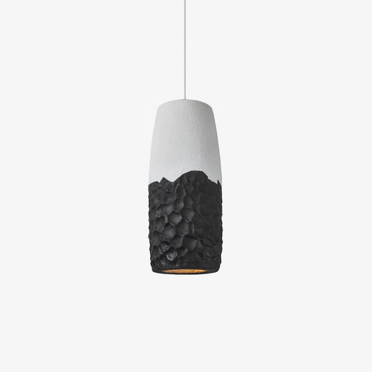 Acorn Pendant Lamp Dia 7.9″ x H 19.7″ / Dia 20cm x H 50cm / White + Black Pendant light
