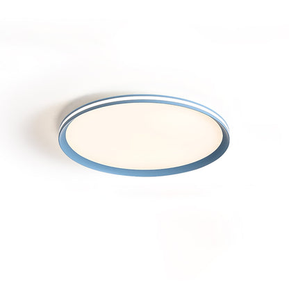 Acrylic Circular LED Ceiling Light ? 11.8″ x H 1.2″ / Dia 30cm x H 3cm / Blue / Three-Color Changing Light Ceiling lamp