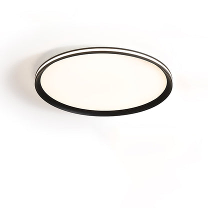 Acrylic Circular LED Ceiling Light ? 15.7″ x H 1.2″ / Dia 40cm x H 3cm / Black / Three-Color Changing Light Ceiling lamp