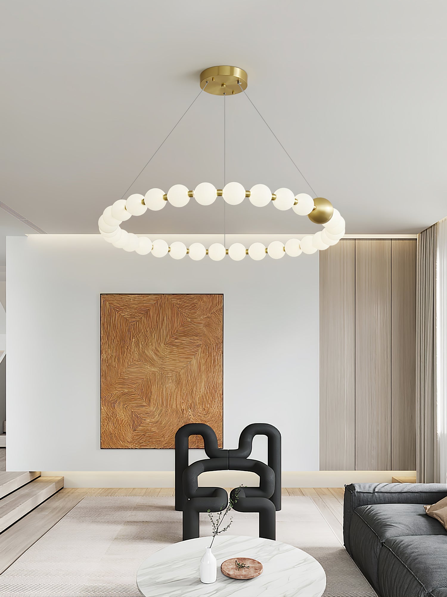 Acrylic Pearls Chandelier Chandelier