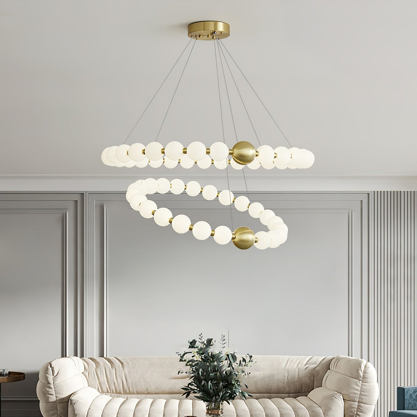 Acrylic Pearls Chandelier Chandelier