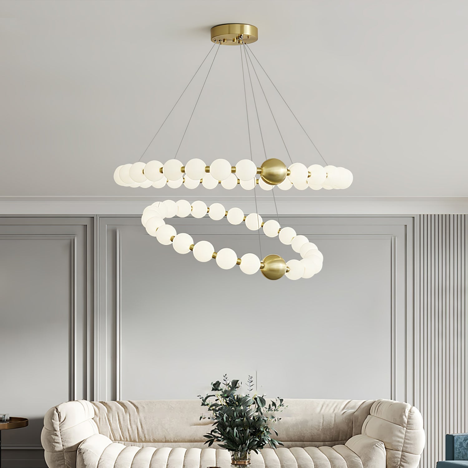 Acrylic Pearls Chandelier Chandelier