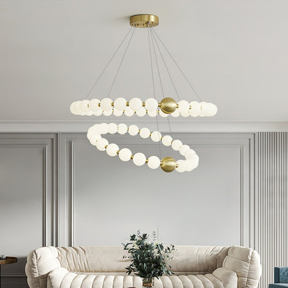 Acrylic Pearls Chandelier Chandelier