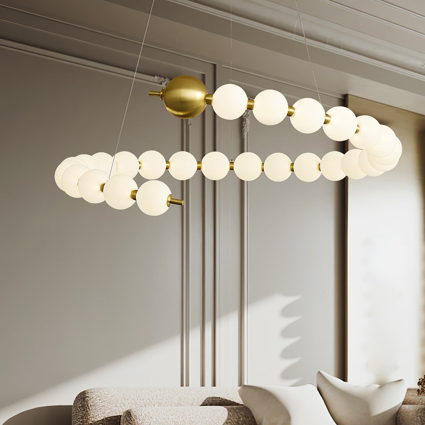 Acrylic Pearls Chandelier Chandelier