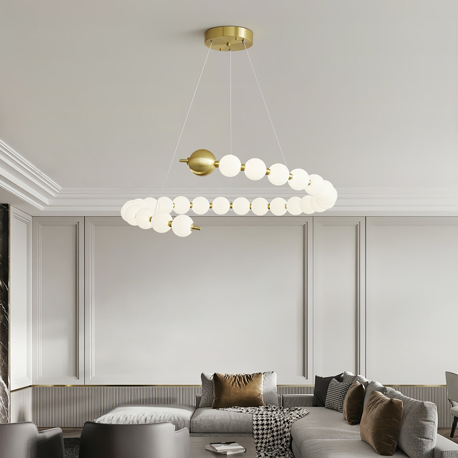 Acrylic Pearls Chandelier Chandelier