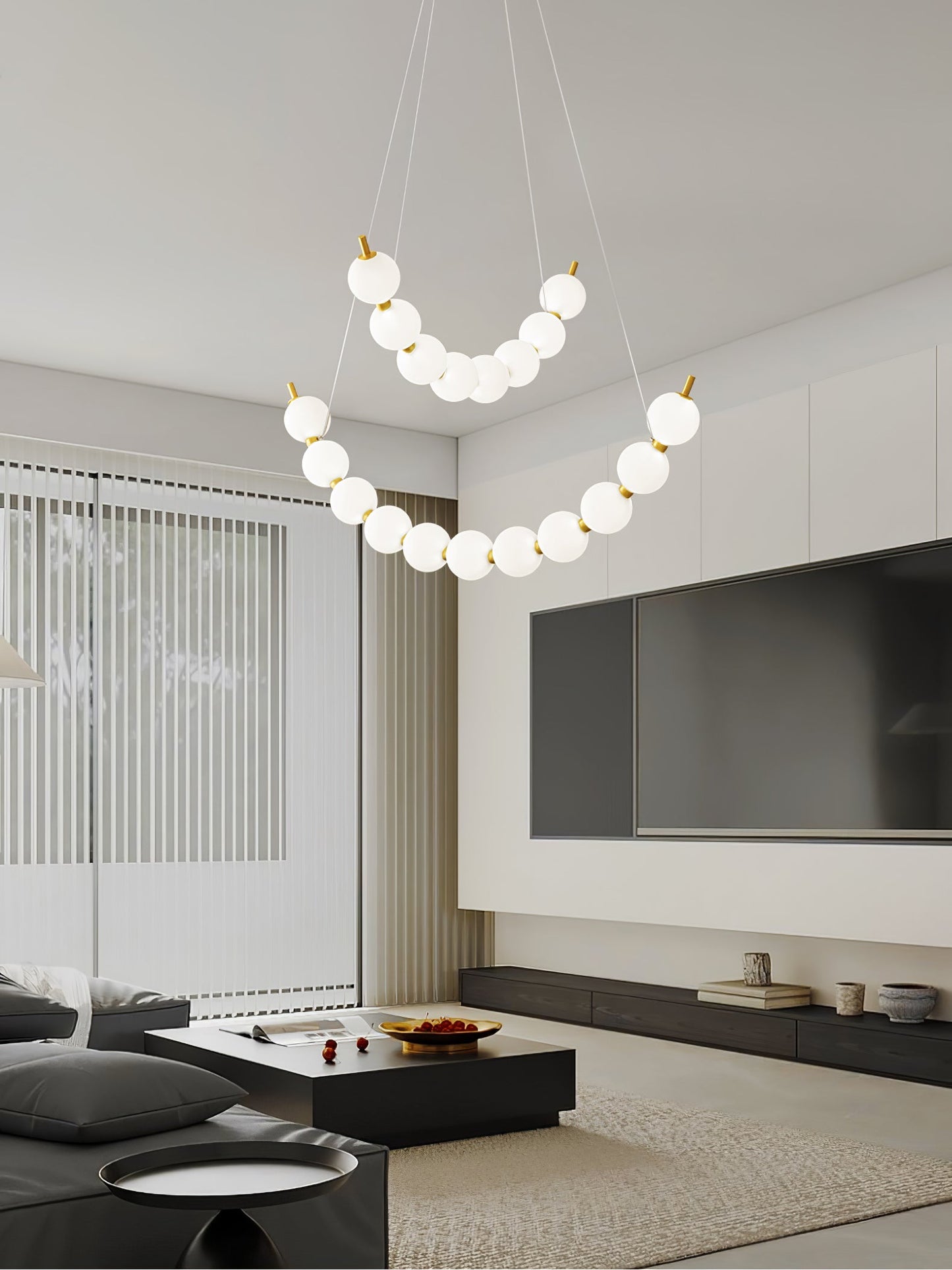 Acrylic Pearls Chandelier Chandelier