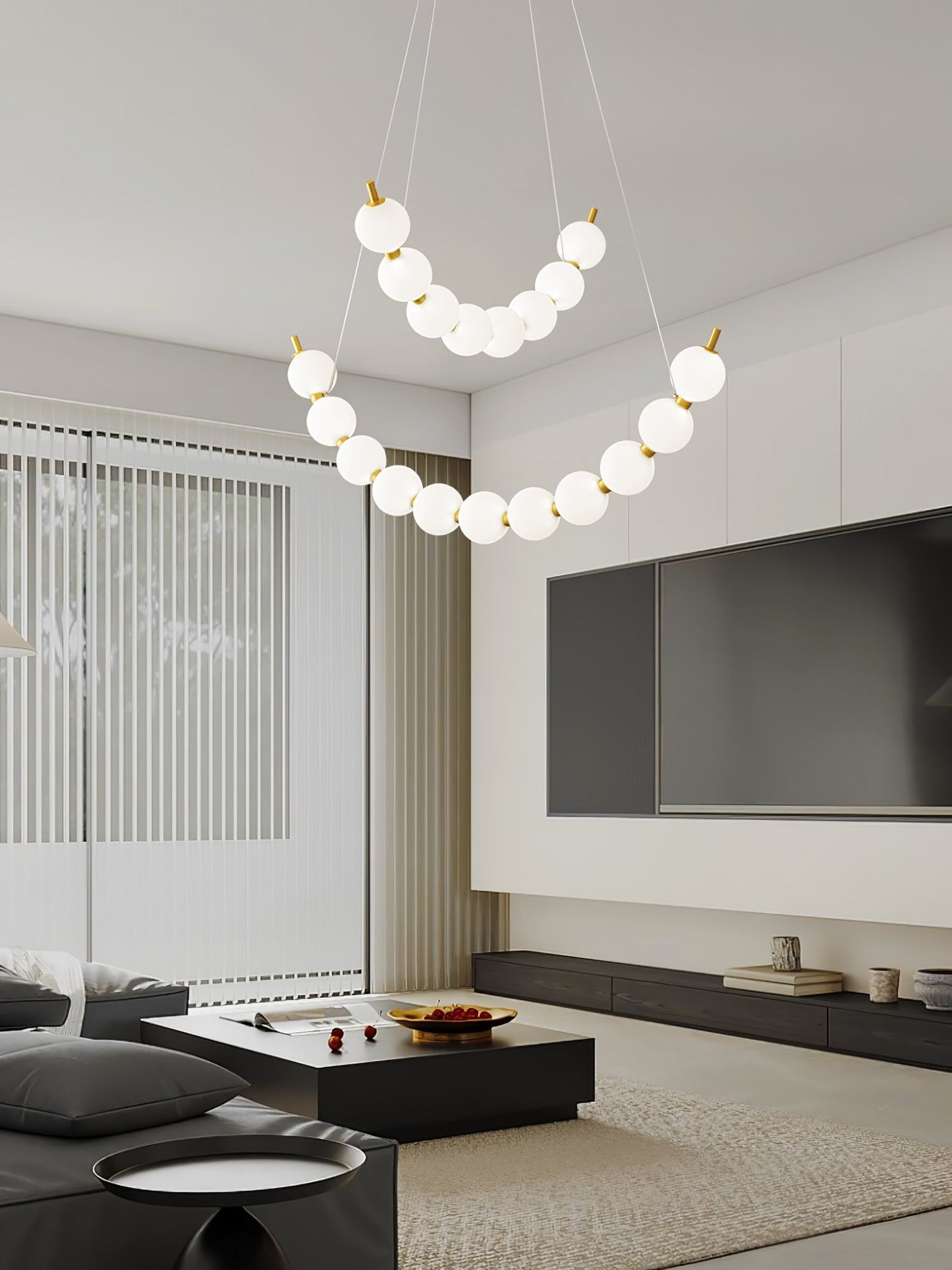 Acrylic Pearls Chandelier Chandelier