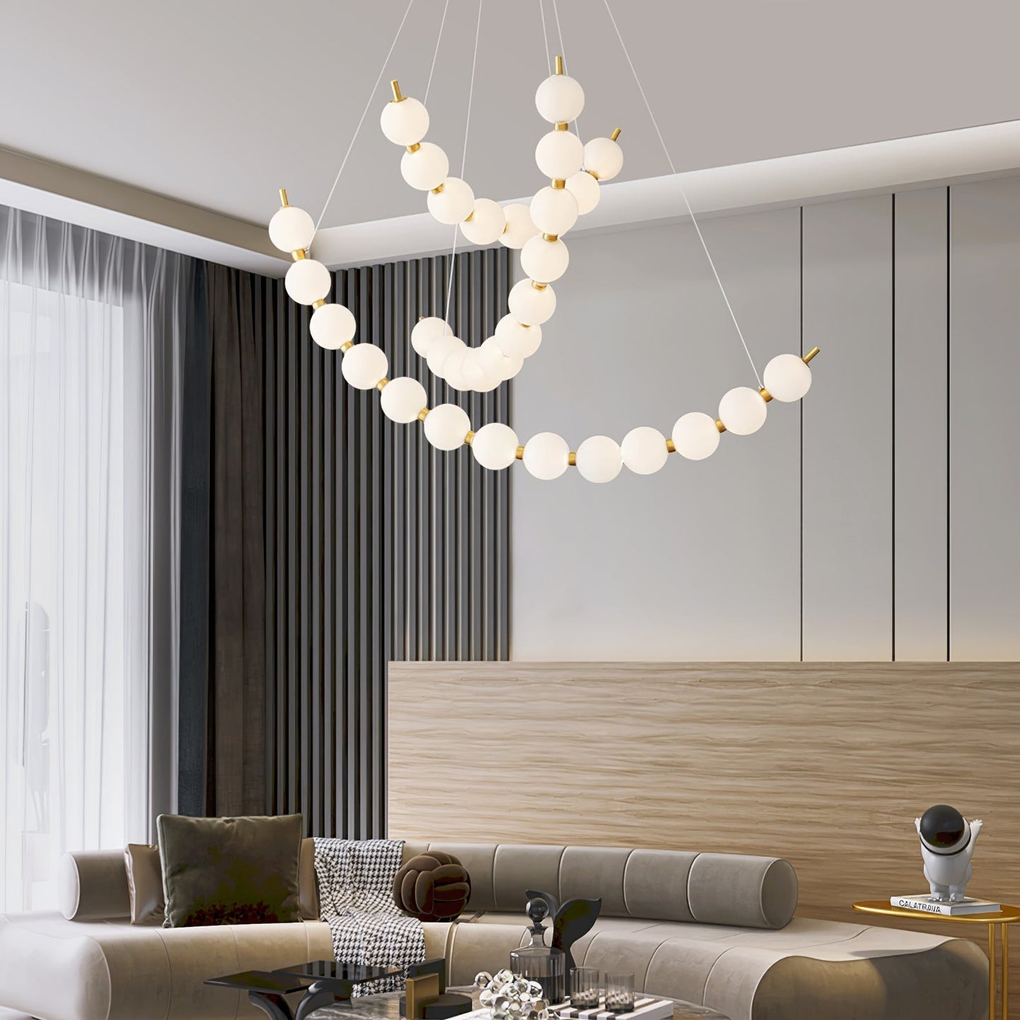 Acrylic Pearls Chandelier Chandelier